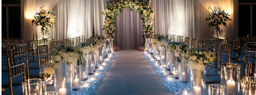 Collage of luxury weddings in Florence, Miami, and Phuket
